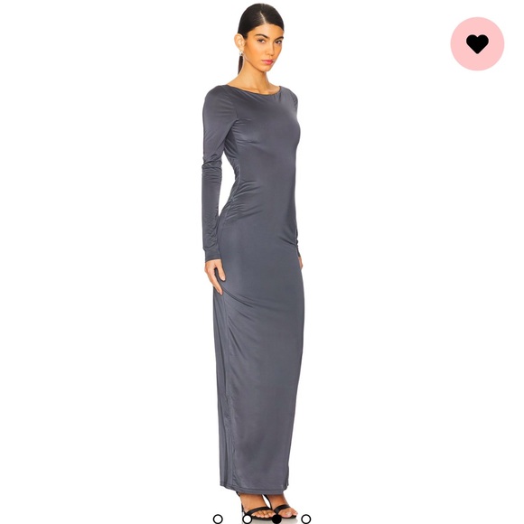 NWT gray backless dress - Picture 3 of 4